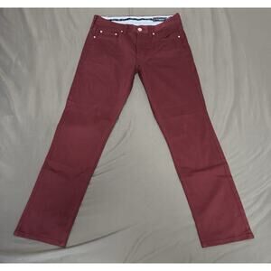 Vineyard Vines Leeward Luxe 5-pocket Pants Men’s ~30x28 Burgundy Stretch Preppy